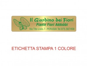 Etichette adesive per fioristi, fiorai e vivaisti (mm 50x12)  (cod.66G)